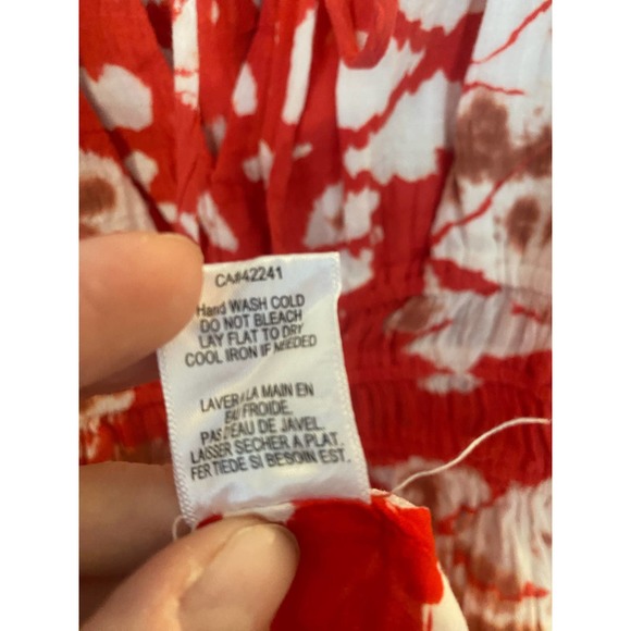 Young fabulous and broke cute red flowy midi juniper dress small 0013 - Picture 10 of 14